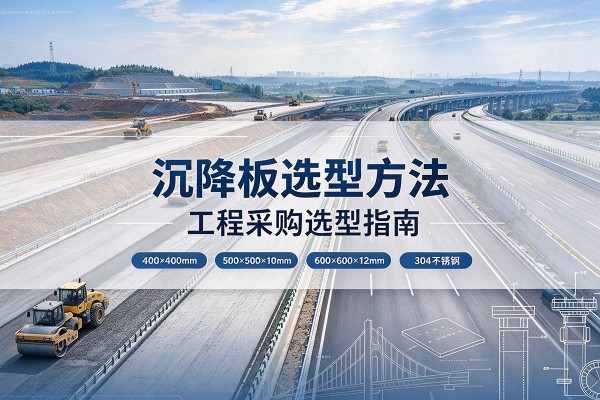 南和沉降板选择方法
